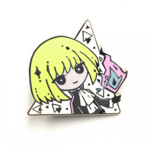 Custom No MOQ Factory Direct sales hard enamel cartoon cute little girl metal pin
